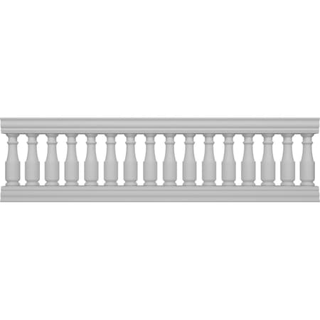 Ekena Millwork Fiberthane Hamilton Balustrade Railing Kit Style N (6 7/8" On-Center Spacing to Pass 4" Sphere Code) BALK32X108HMN